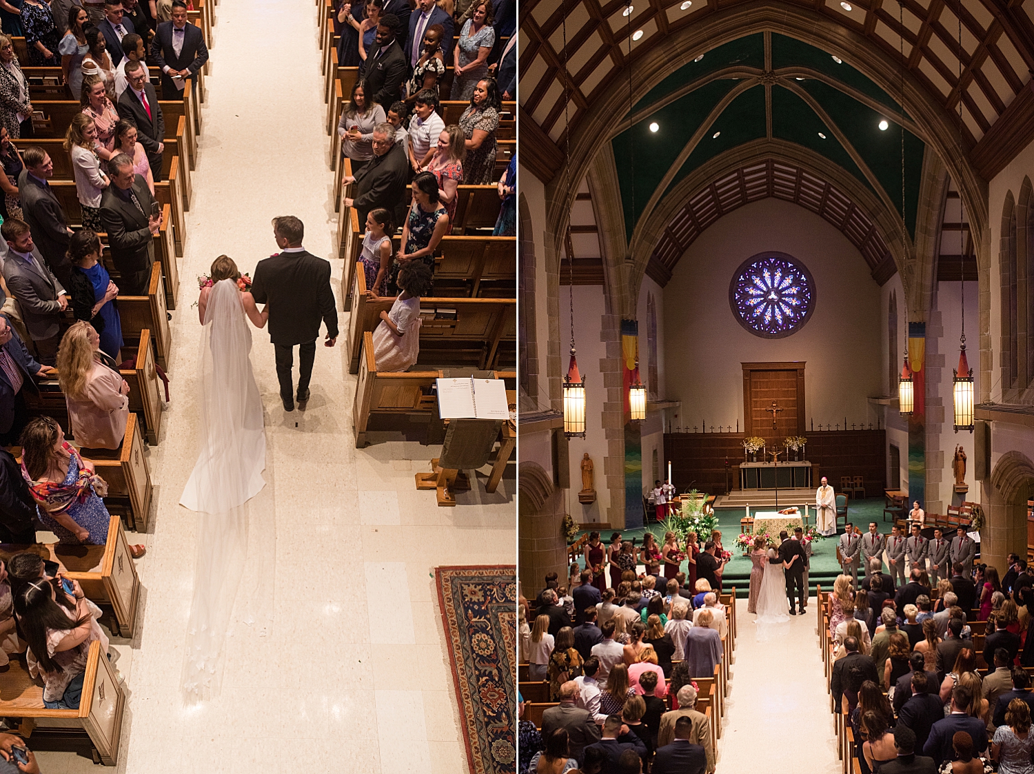 bride enters ceremony