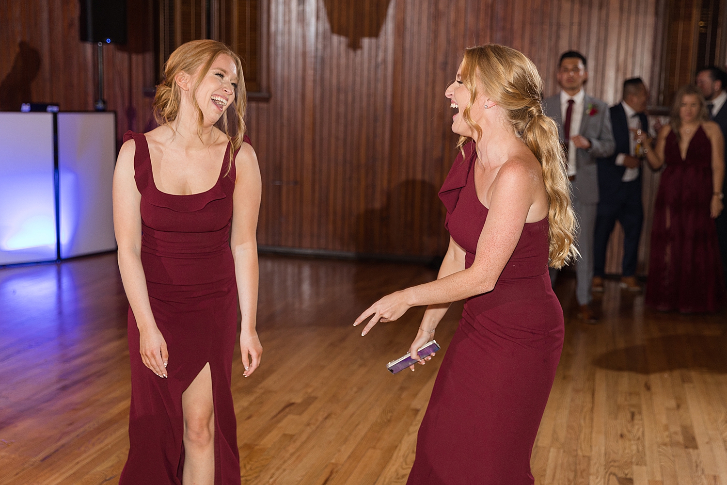 bridesmaids dancing