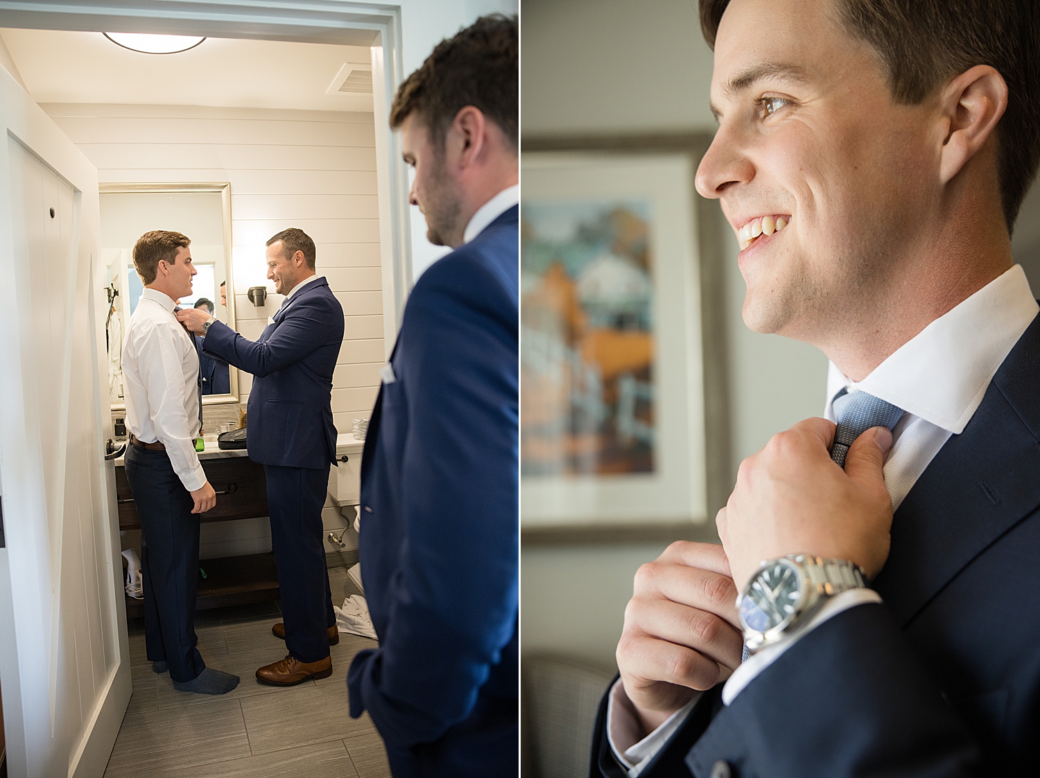 groom getting ready