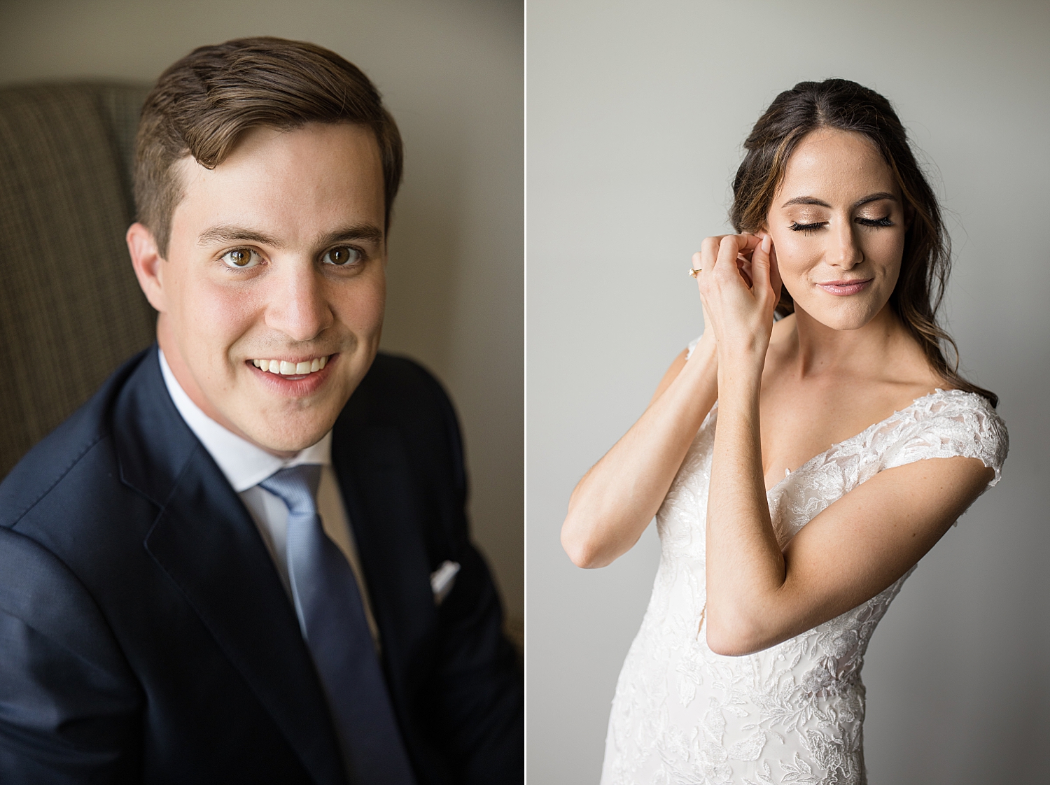 groom and bride portraits