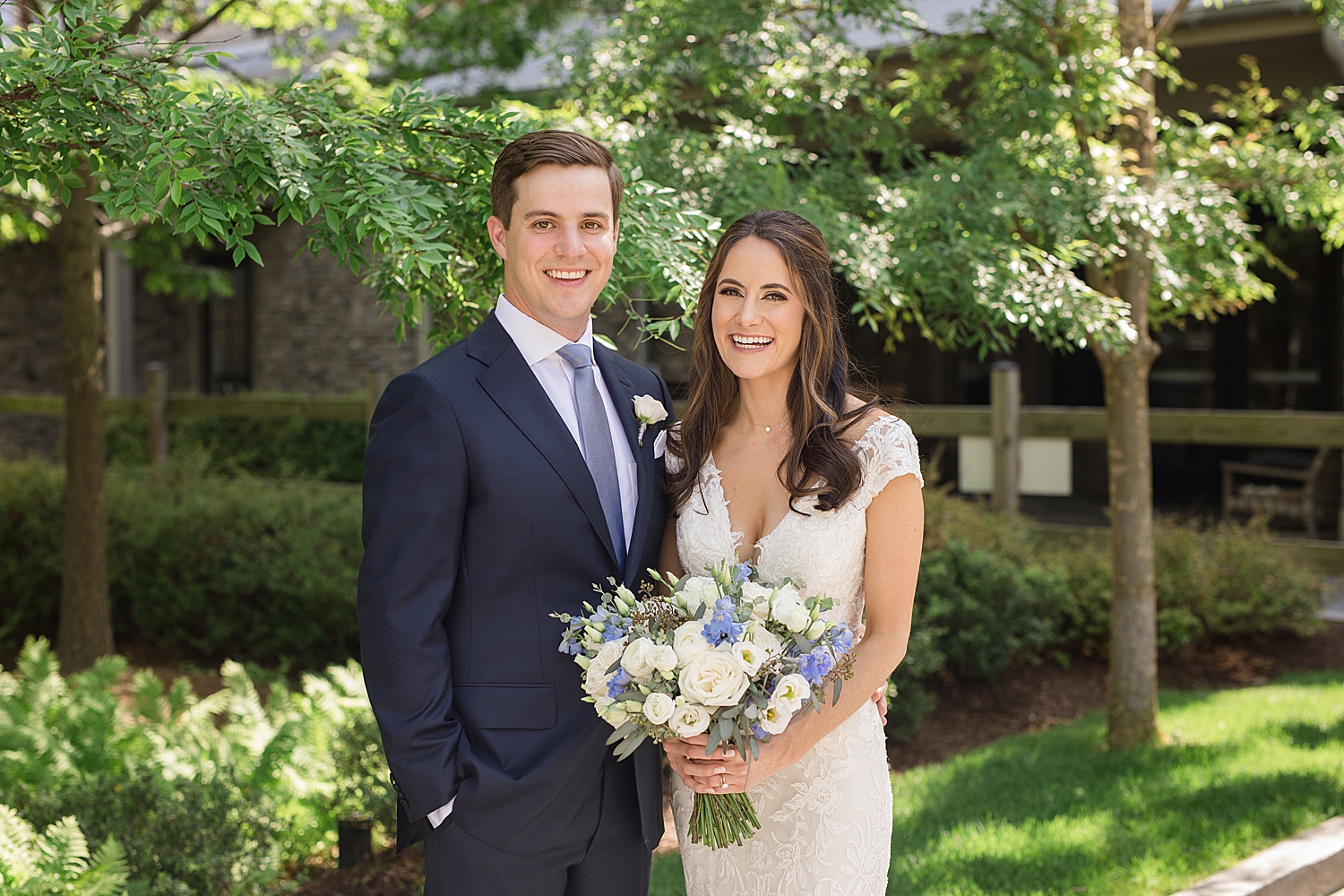 couple portrait smiling at camera