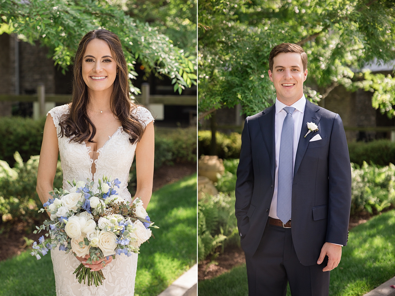 bride and groom portrait