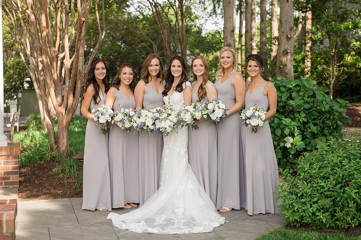 bride and bridesmaids portrait