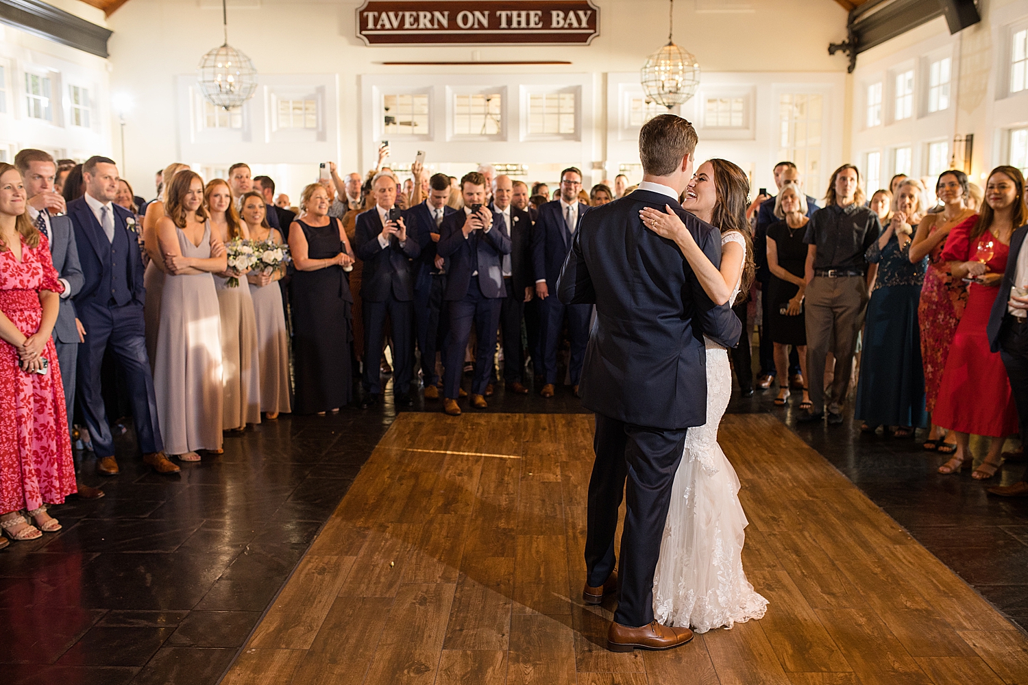 bride and groom first dance