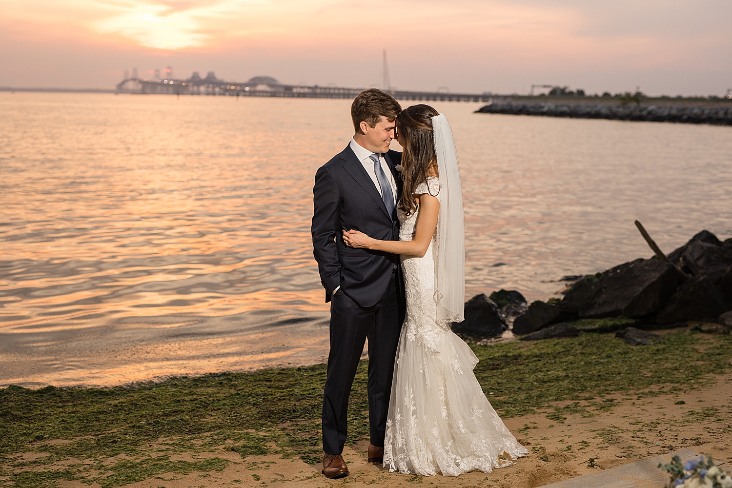 couple portrait sunset beach