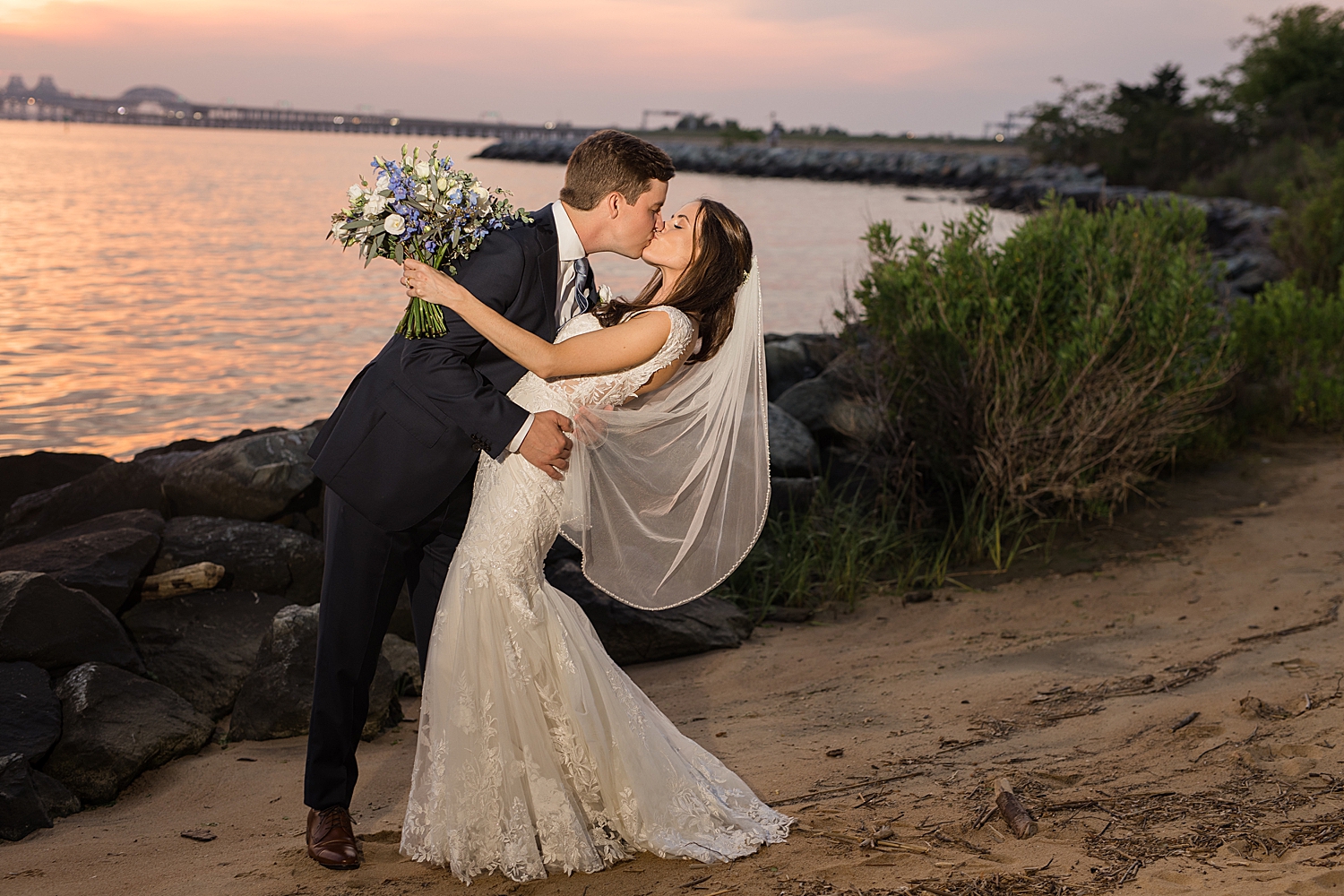 couple portrait sunset beach