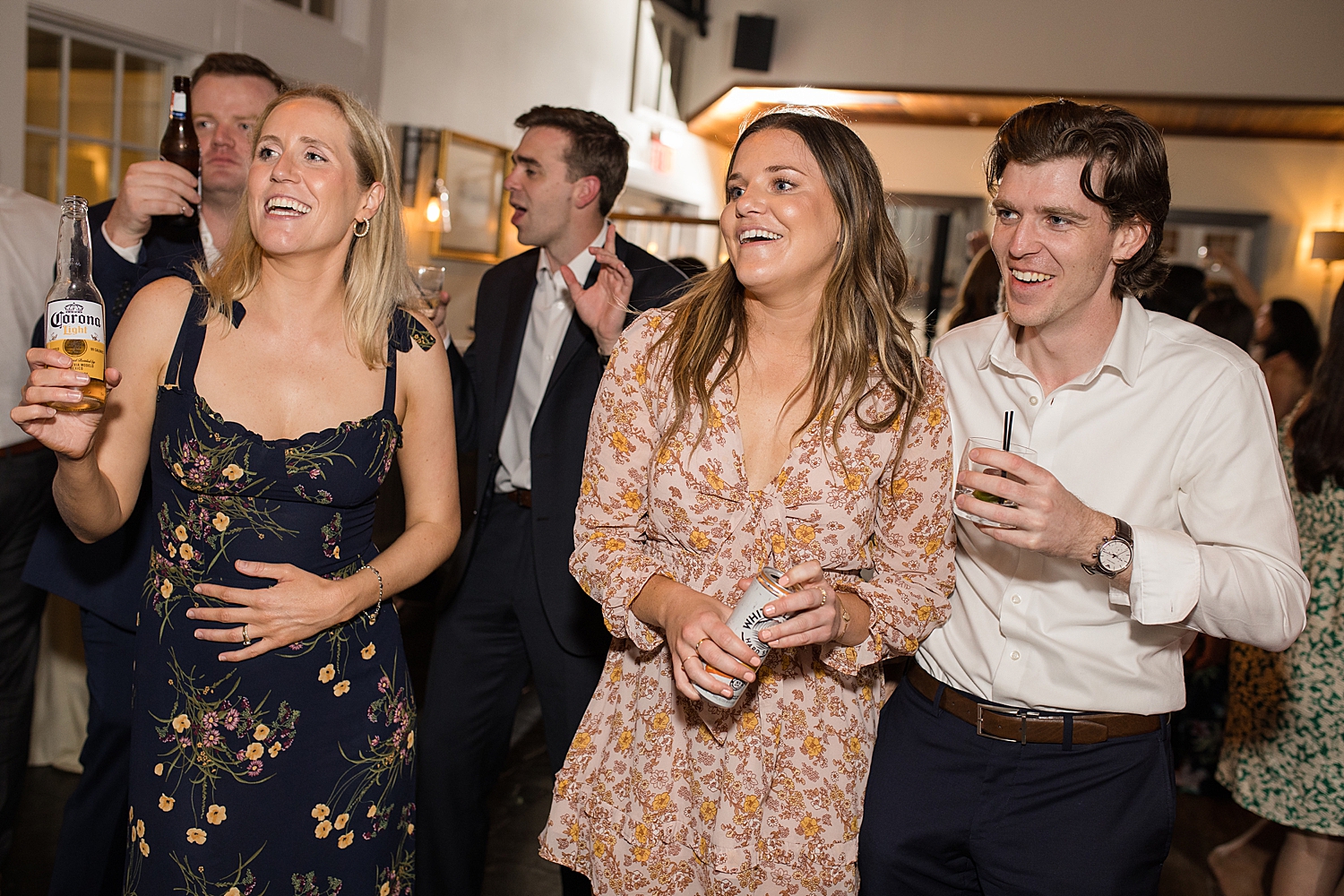 candid guests dancing