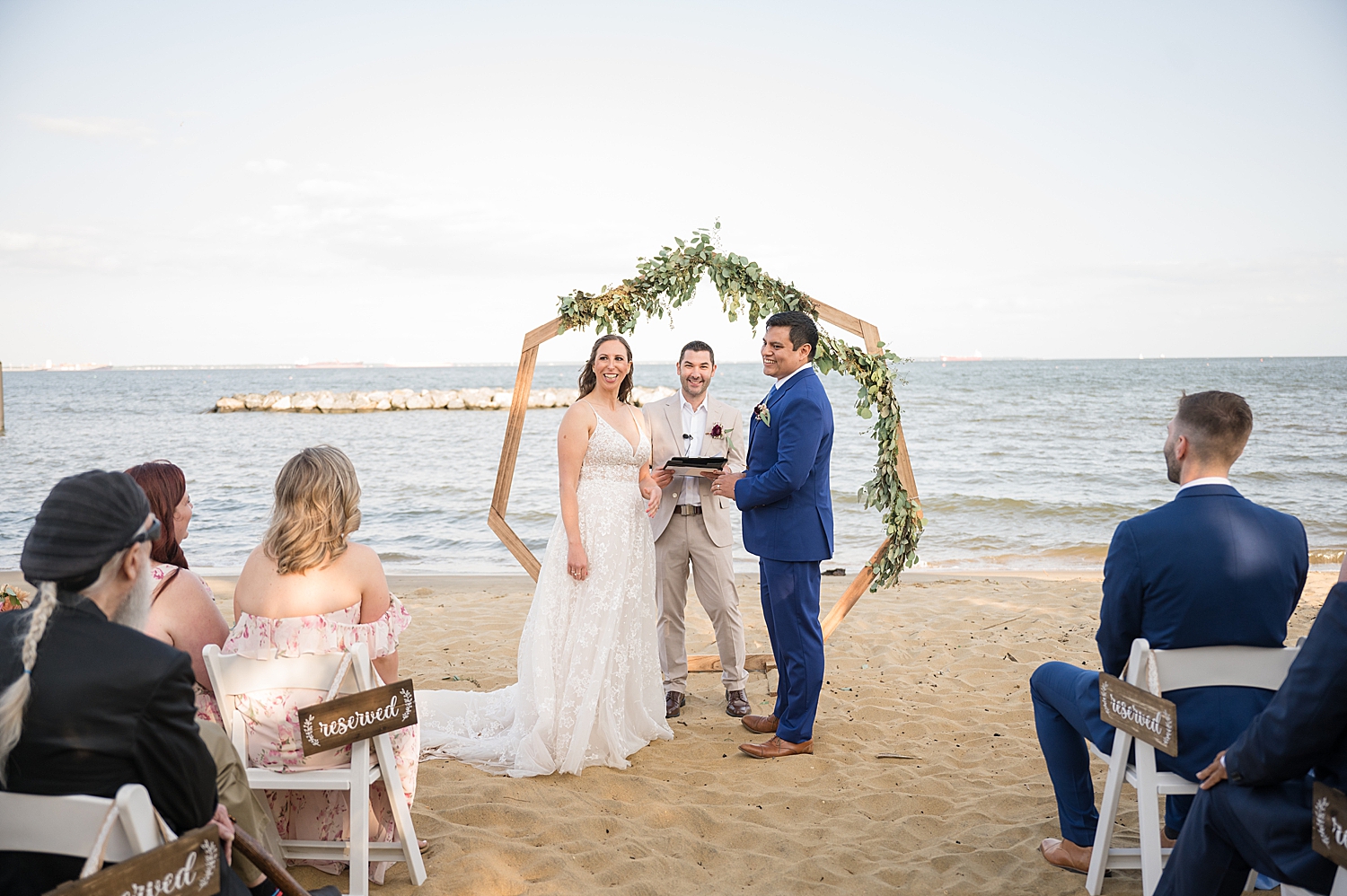 wedding ceremony at chesapeake bay foundation