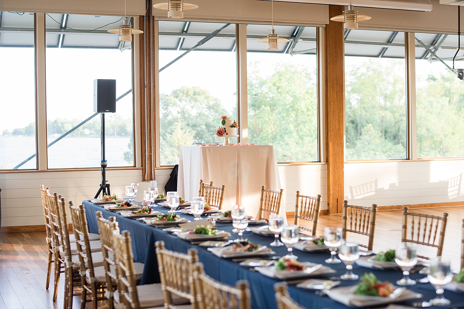 reception at chesapeake bay foundation tablescape