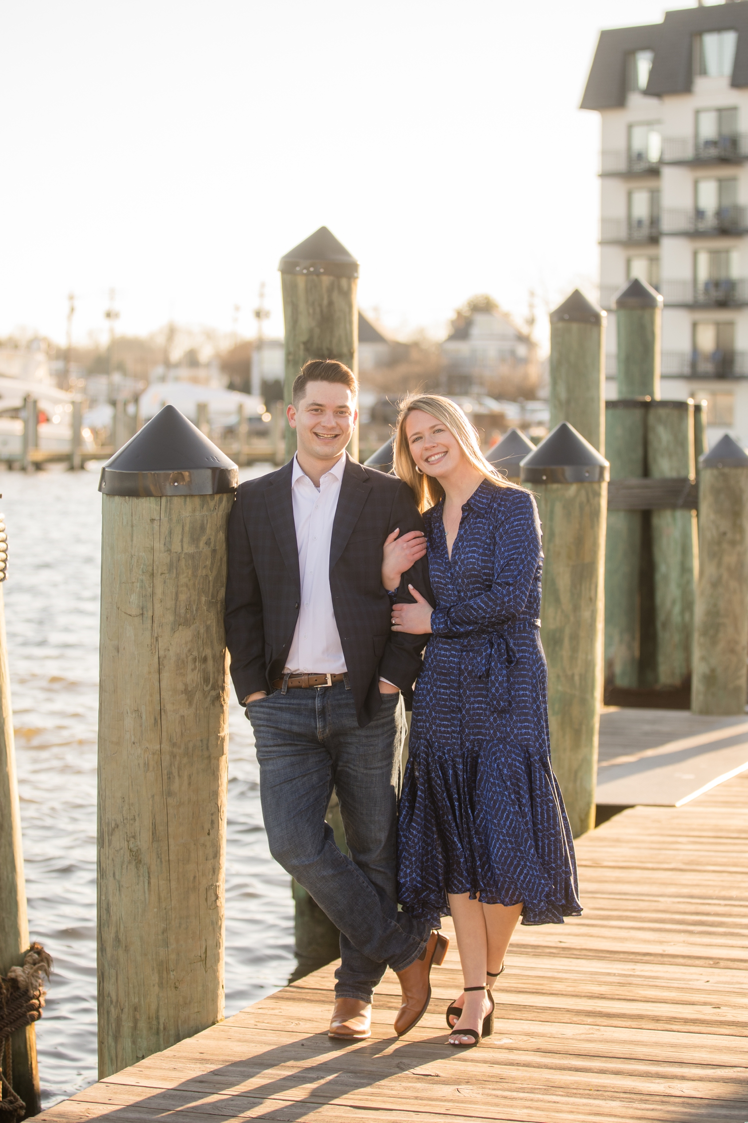 City Dock Ego Alley Annapolis engagement photographer 