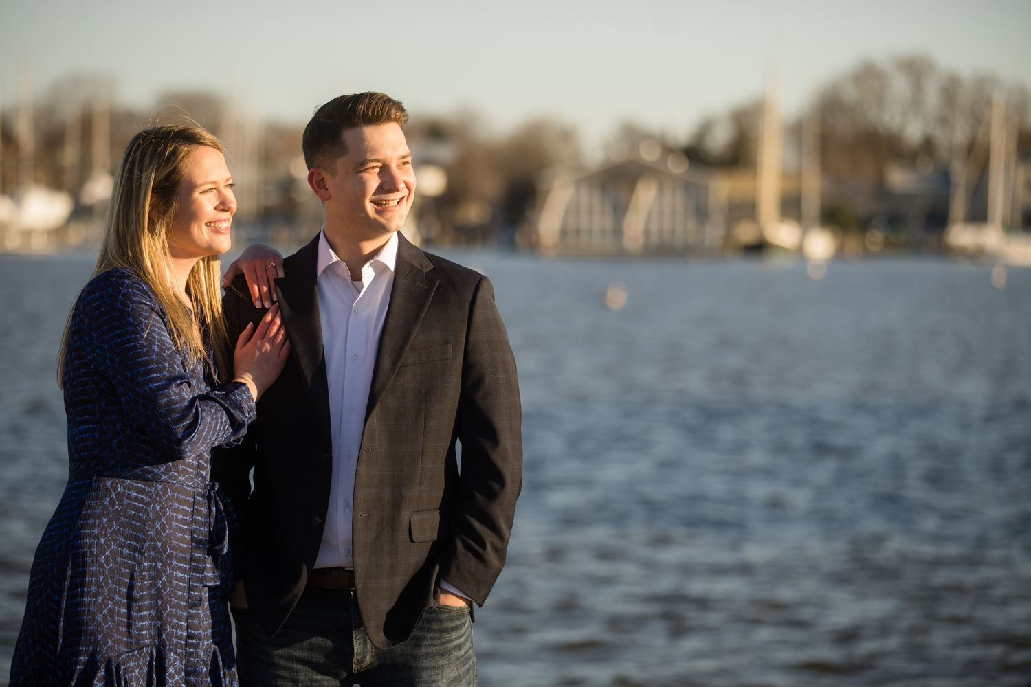 City Dock Ego Alley Annapolis engagement photographer 