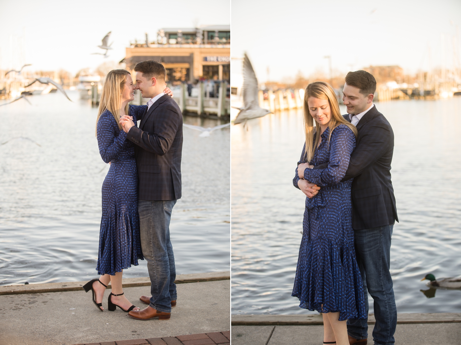 City Dock Ego Alley Annapolis engagement photographer 