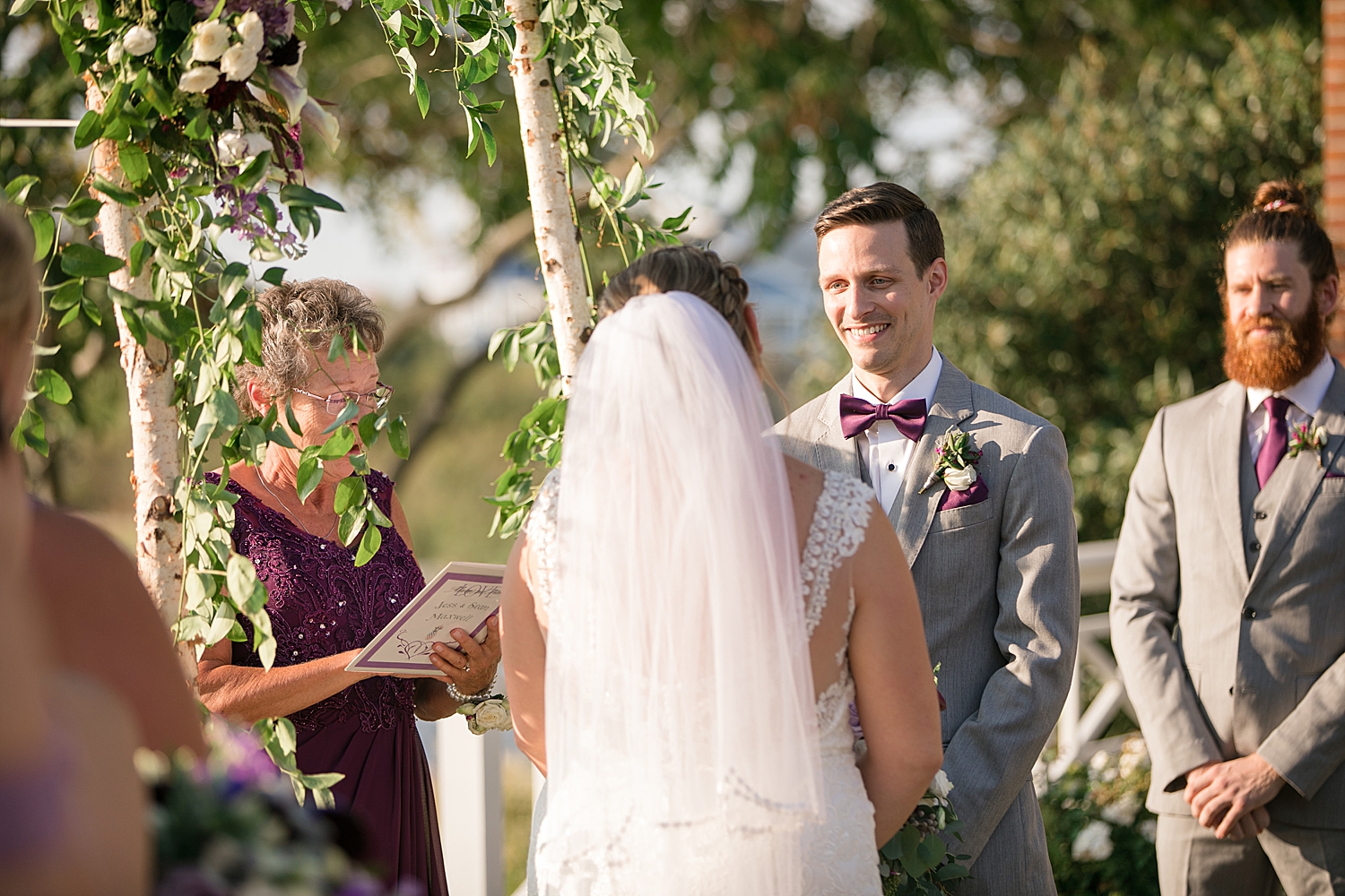 outdoor ceremony on the chesapeake bay