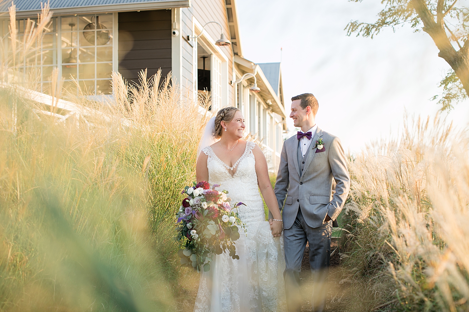 couple portrait in reeds