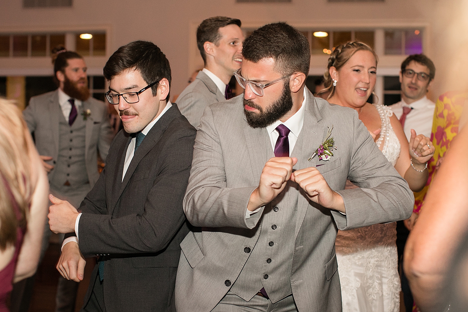 candid guests dancing ballroom