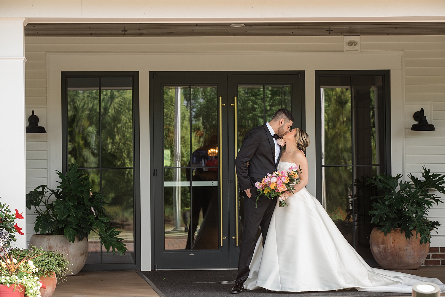 bride and groom couple portrait