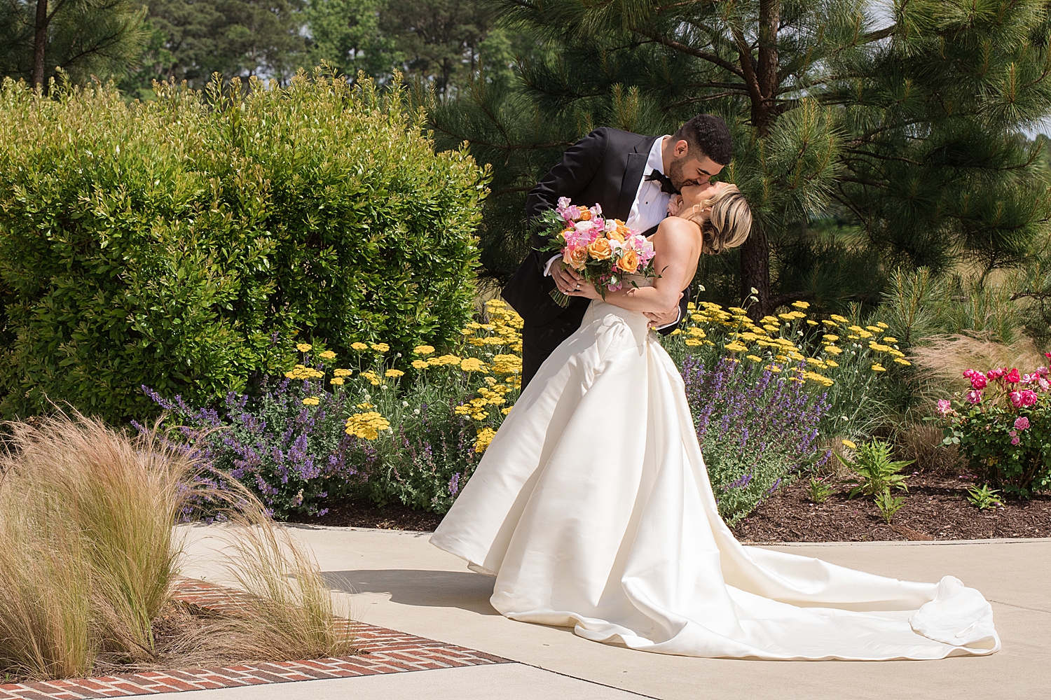 bride and groom couple portrait