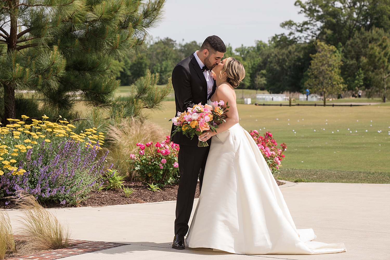 bride and groom couple portrait