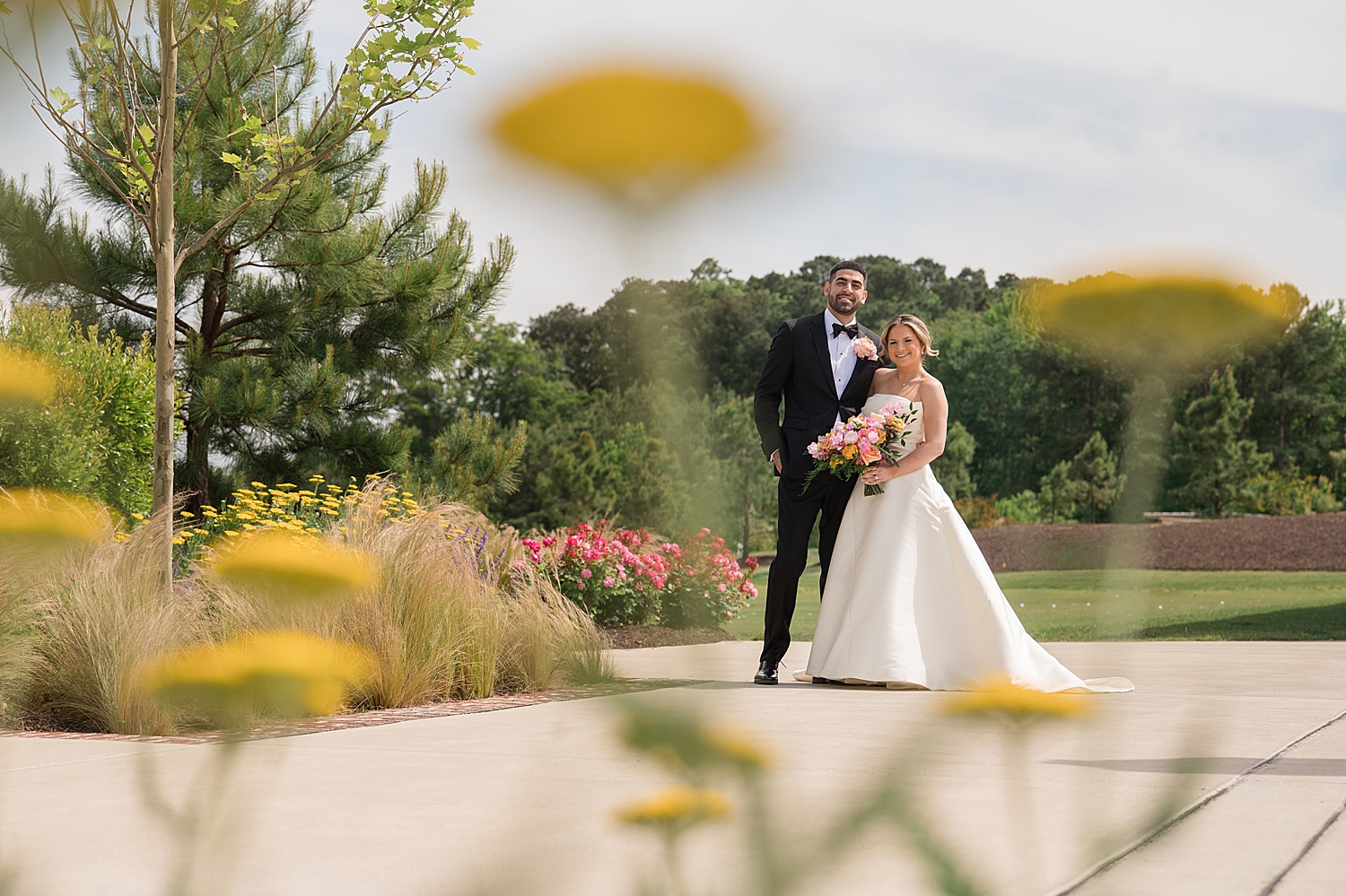 bride and groom couple portrait