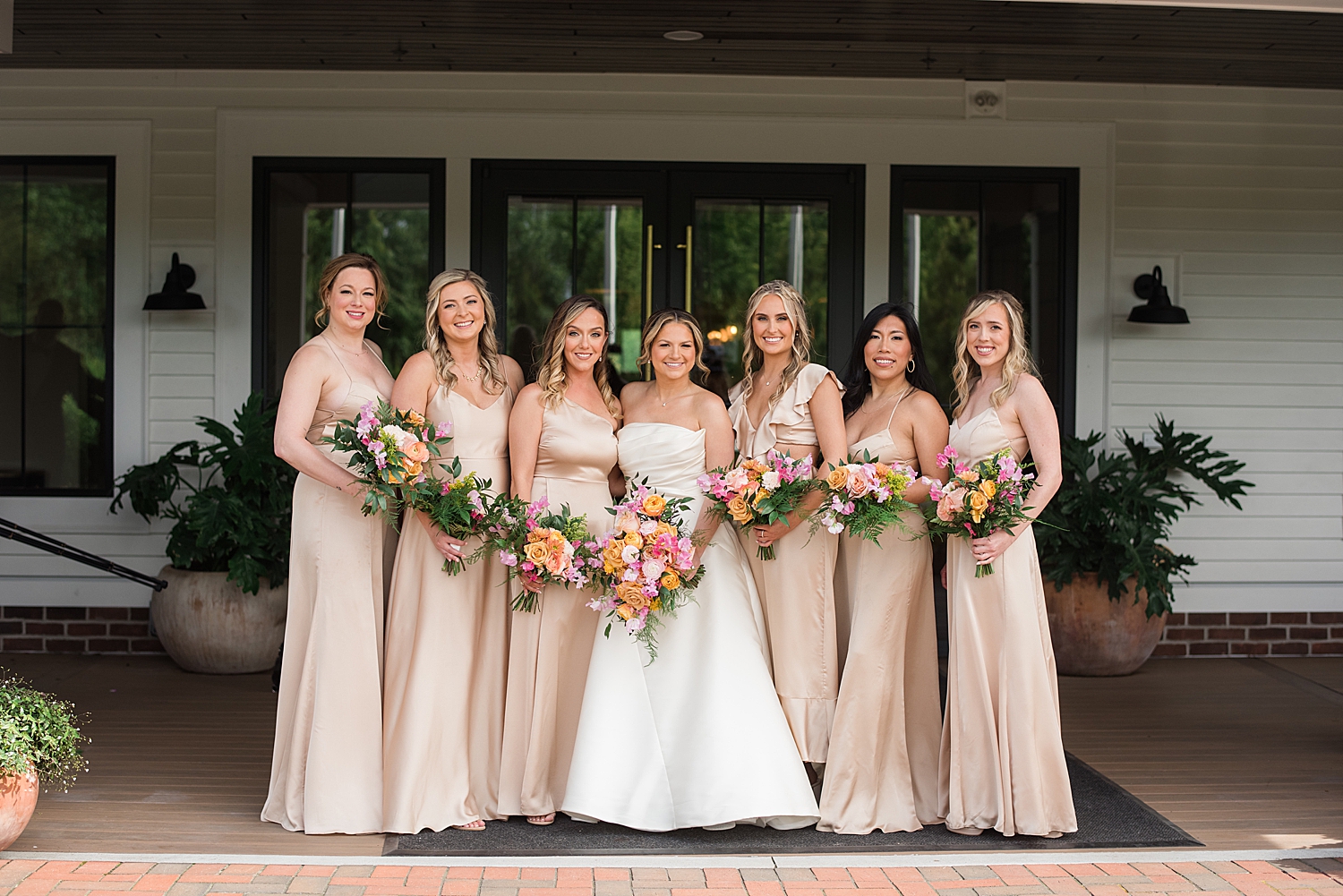 bride and bridesmaids