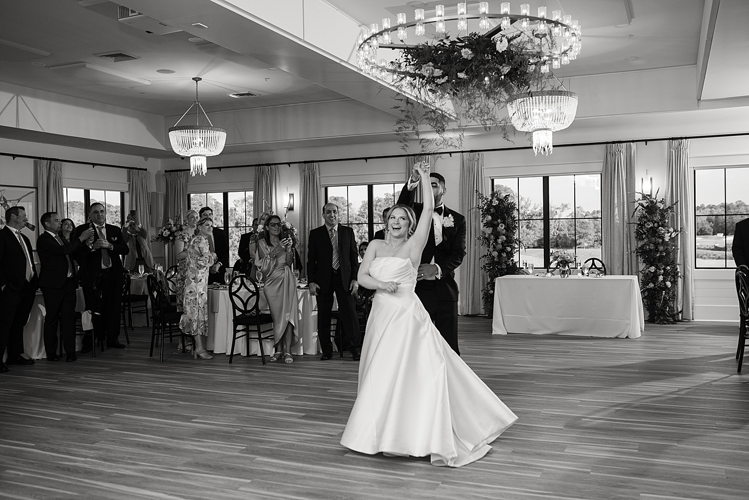 bride and groom first look