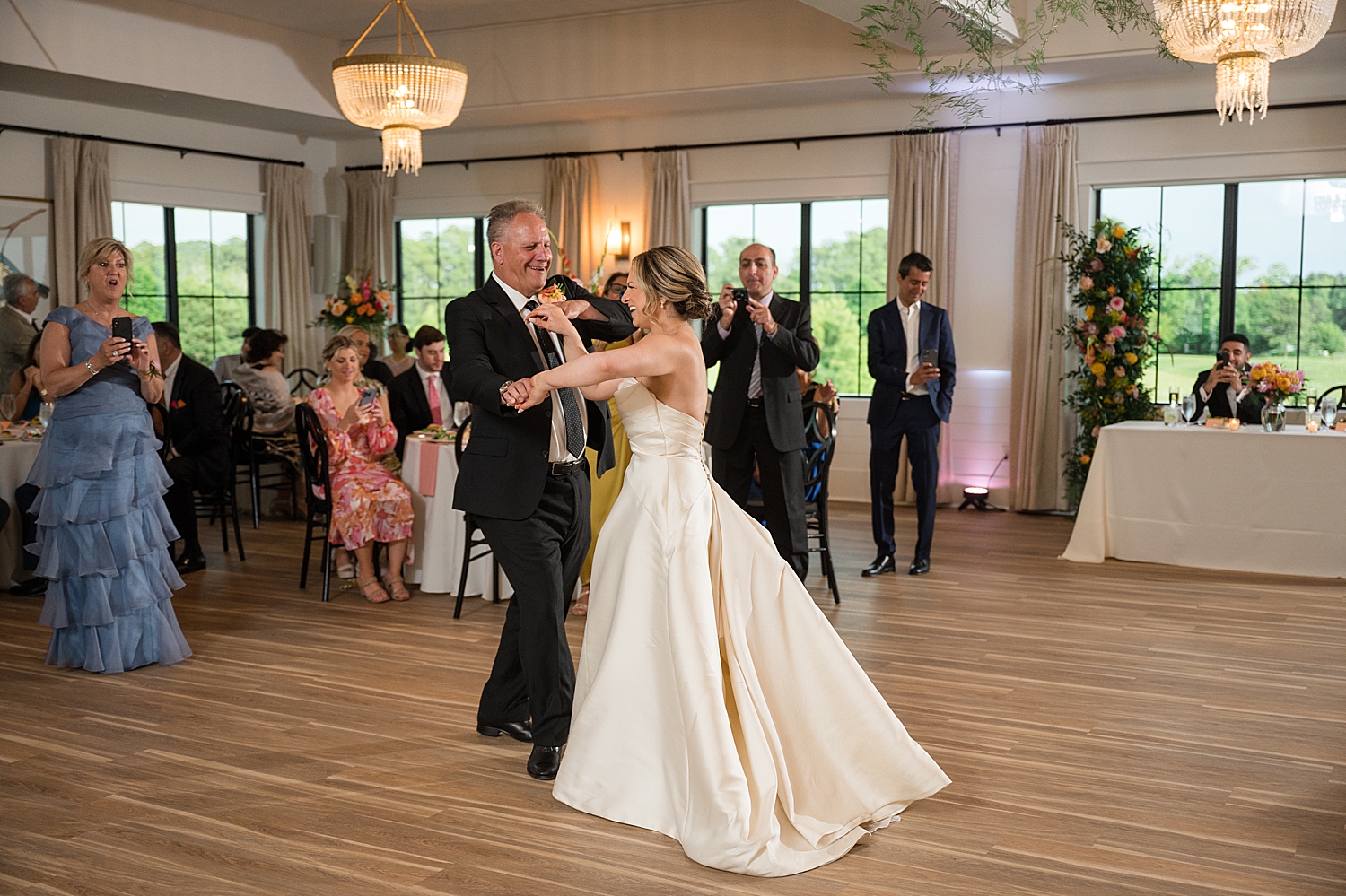 bride dancing with father