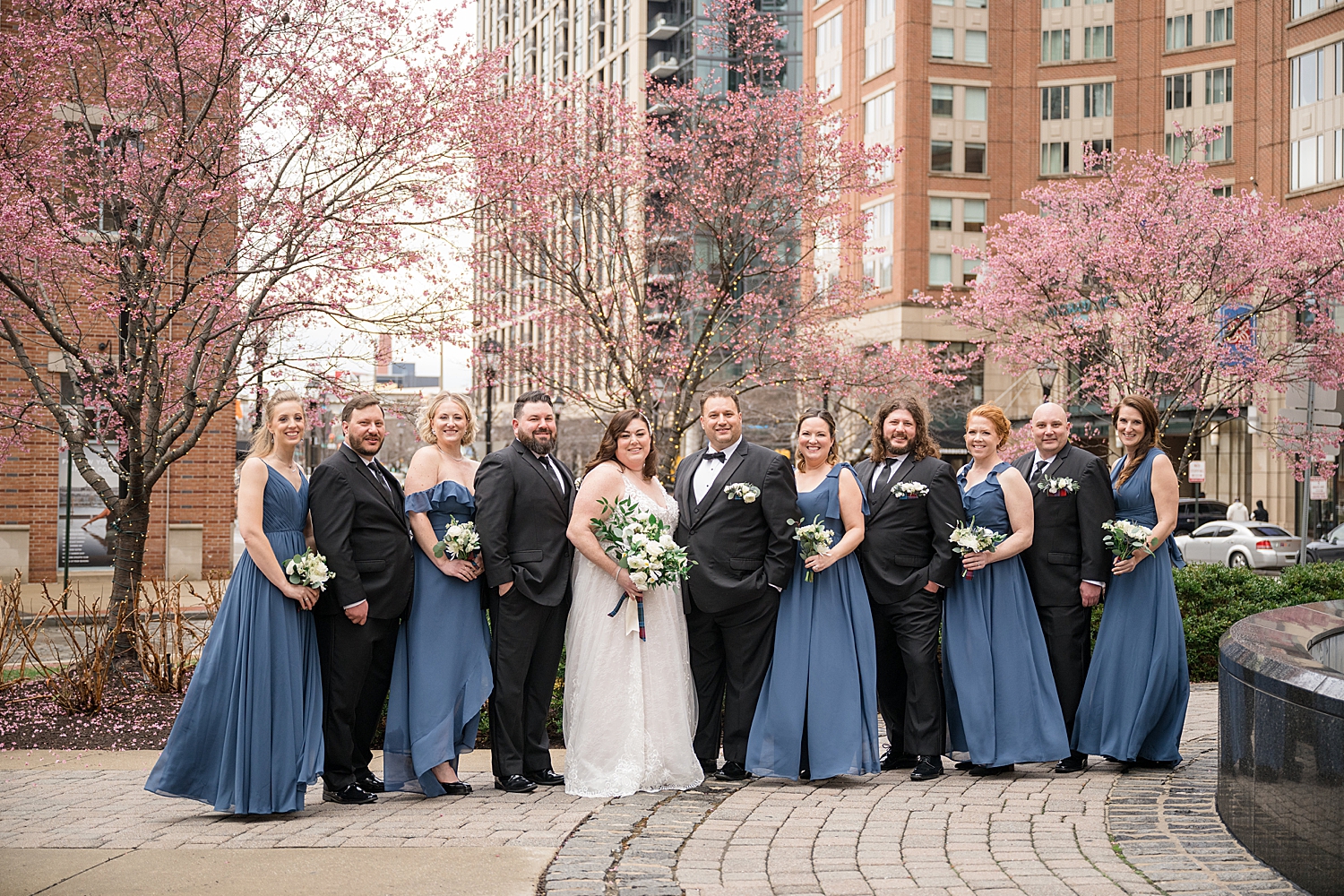 wedding party portrait