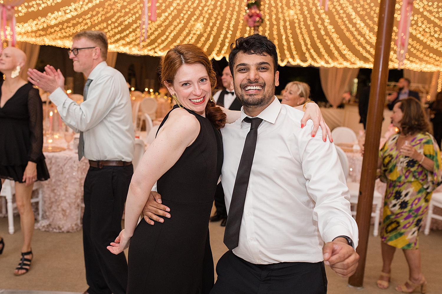 guests candid dancing