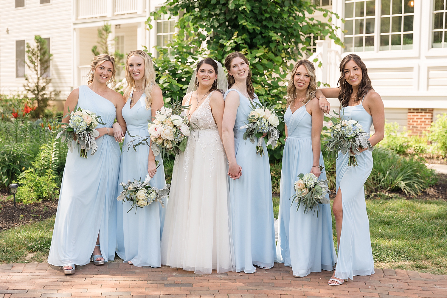 bride and bridesmaids