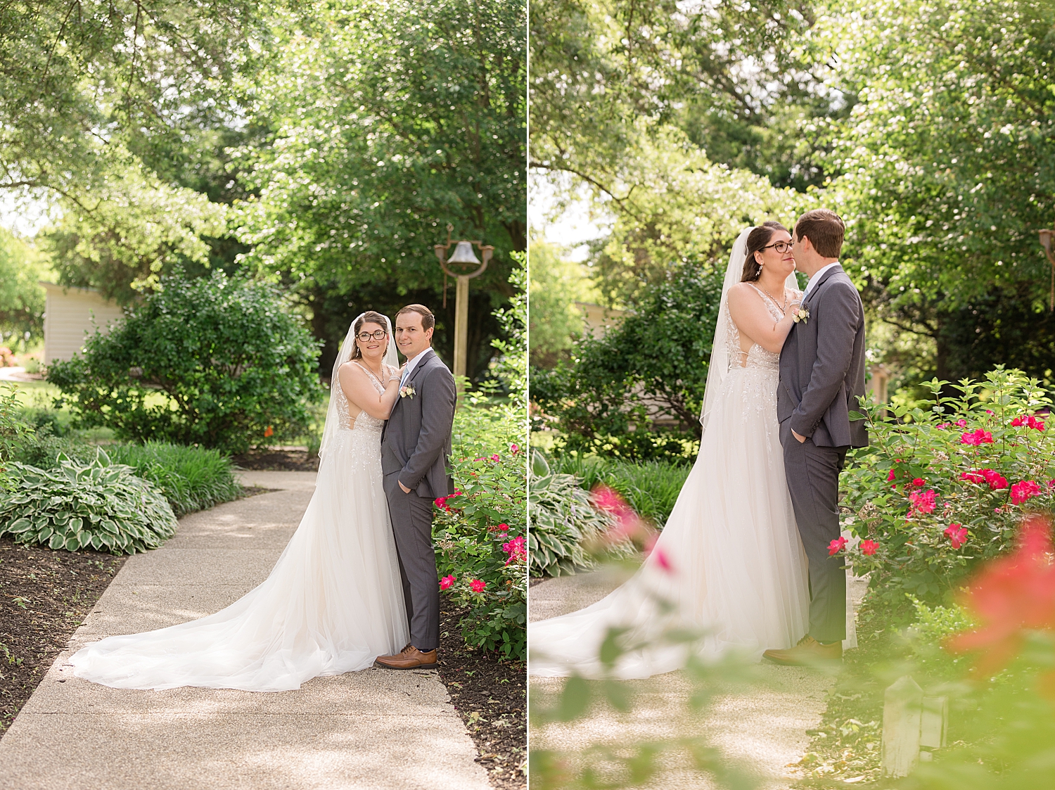 couple's portrait in the trees