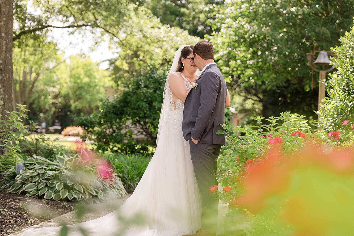 couple's portrait in the trees