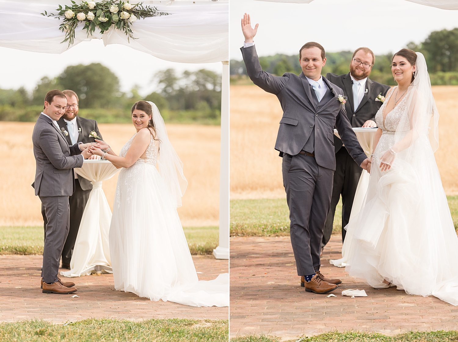 groom breaks the glass