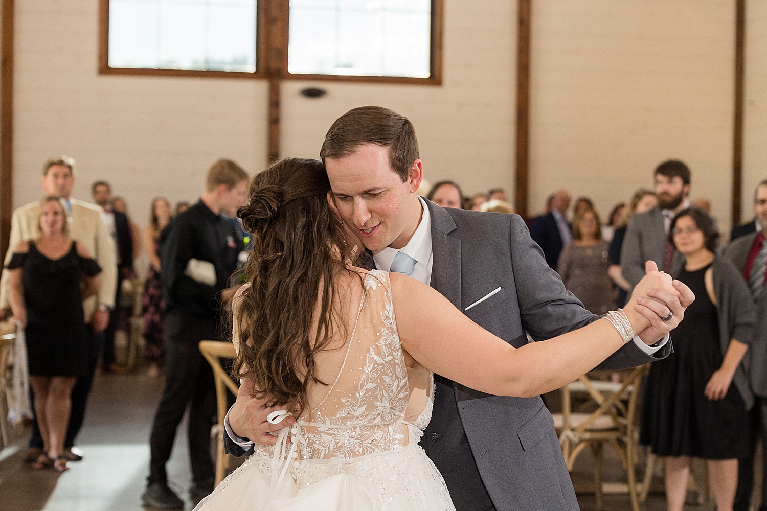 bride and groom first dance