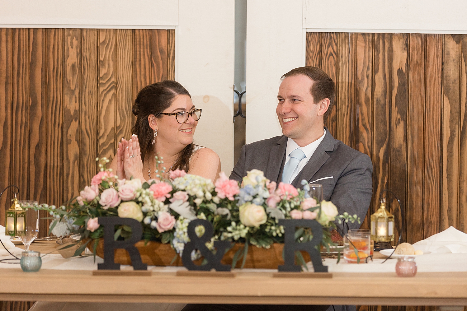 couple reacts to toasts