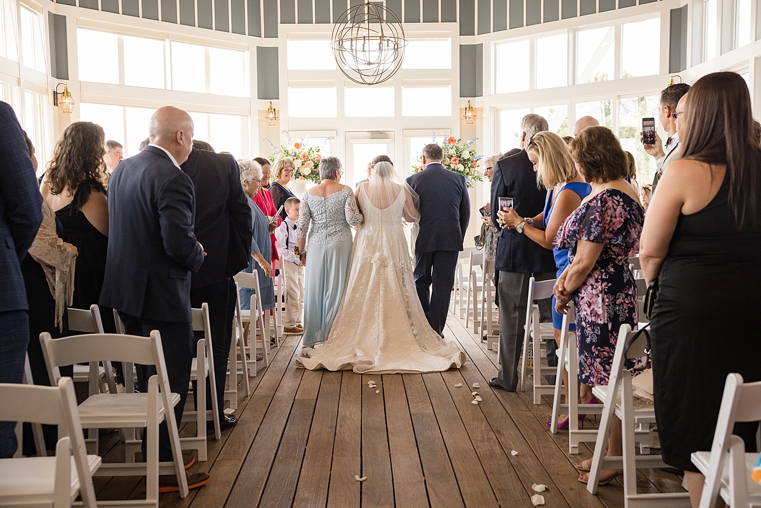 chesapeake beach club indoor ceremony garden rooftop