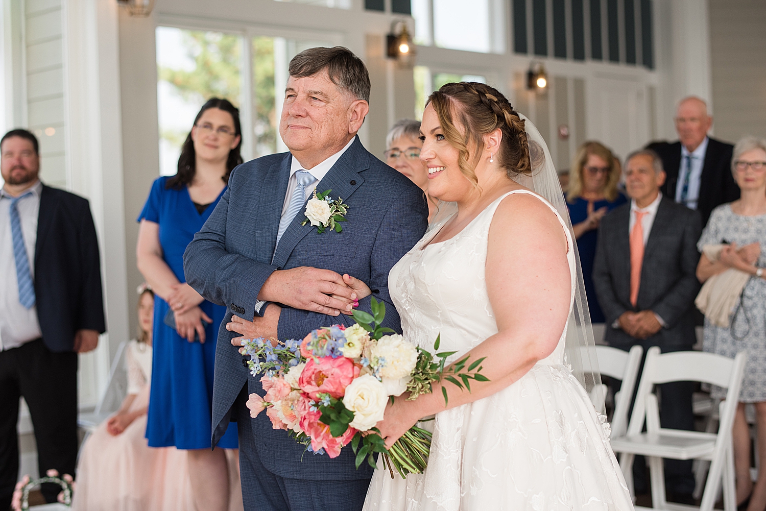 bride's dad gives her away