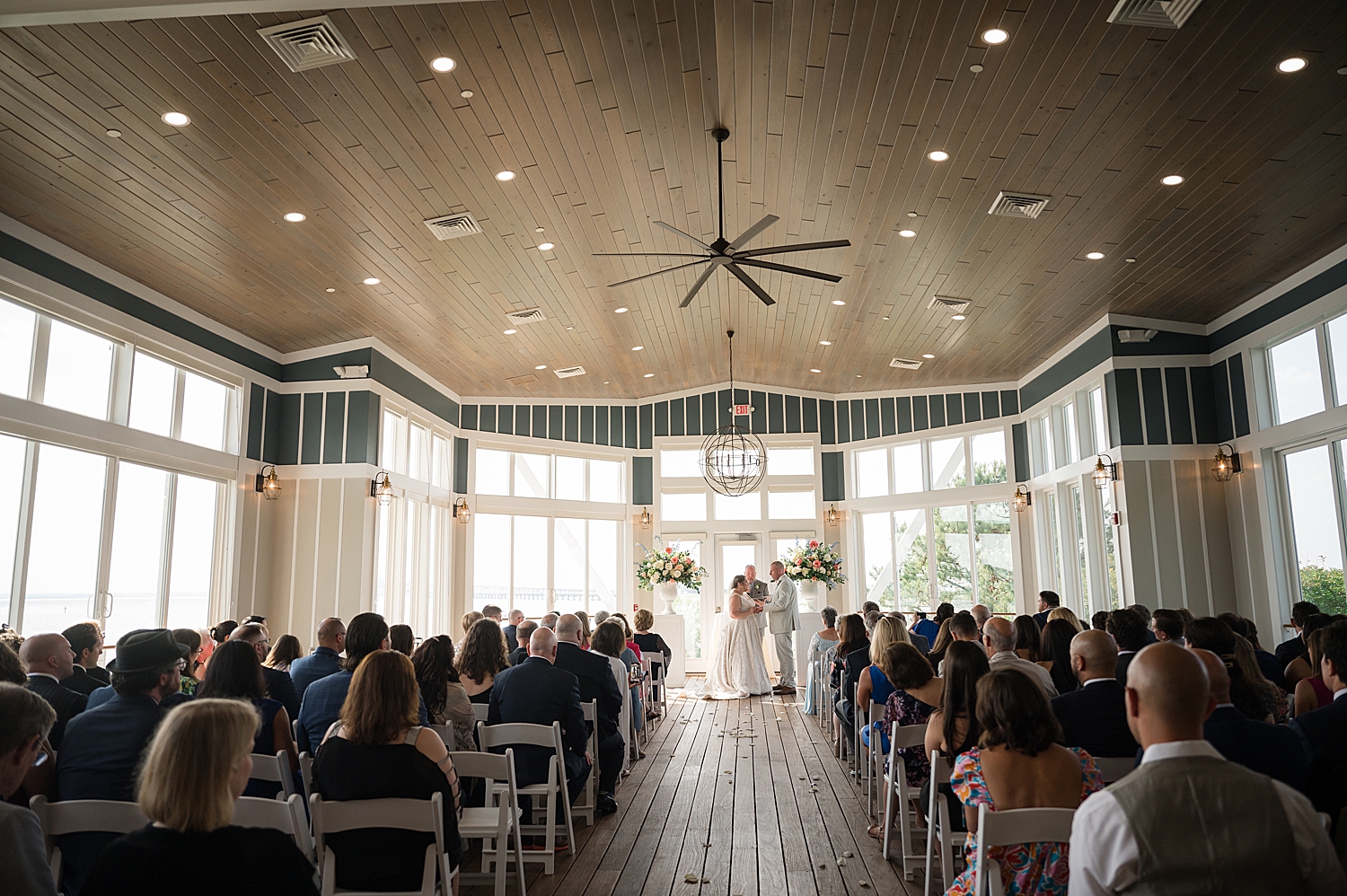 chesapeake beach club indoor ceremony garden rooftop