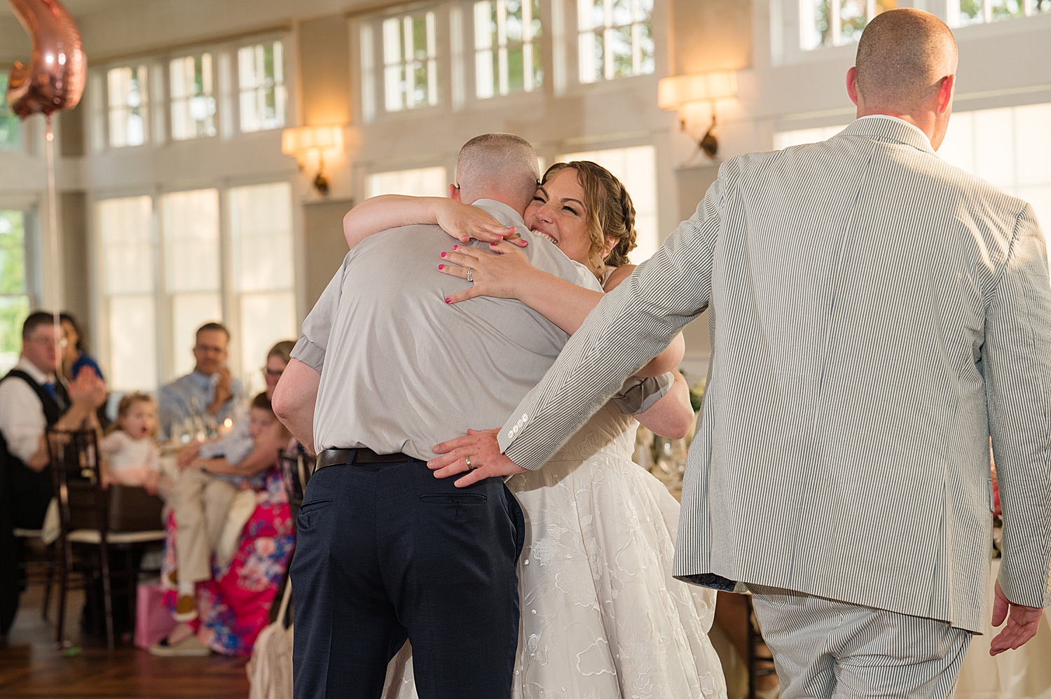 bride hugging toaster