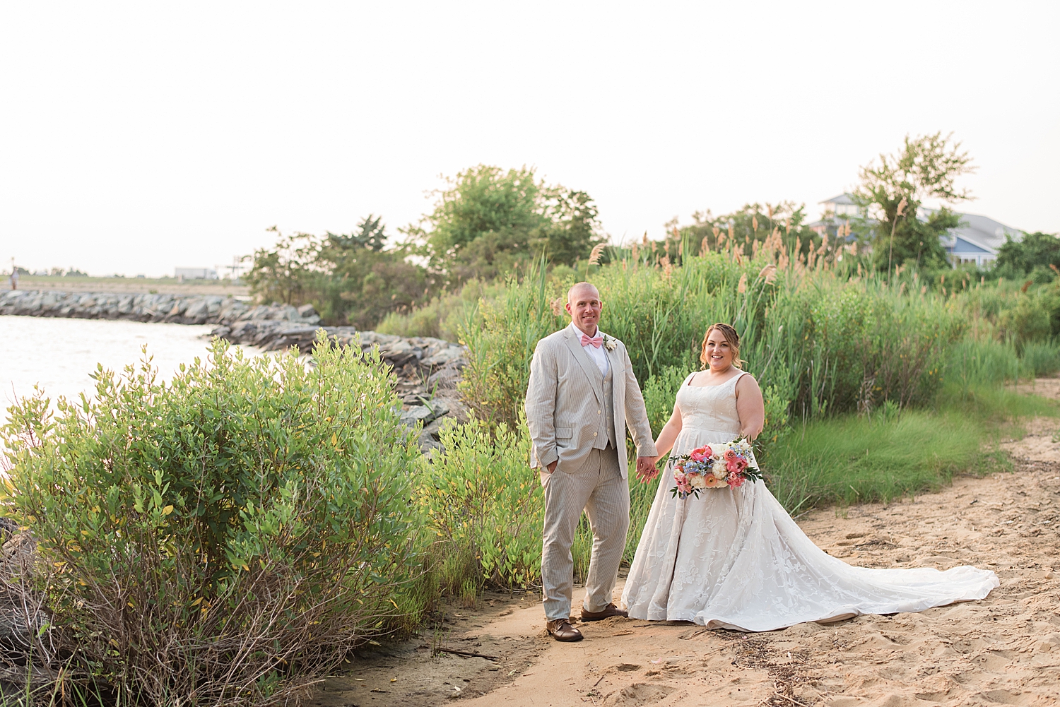  couple portrait on beach 