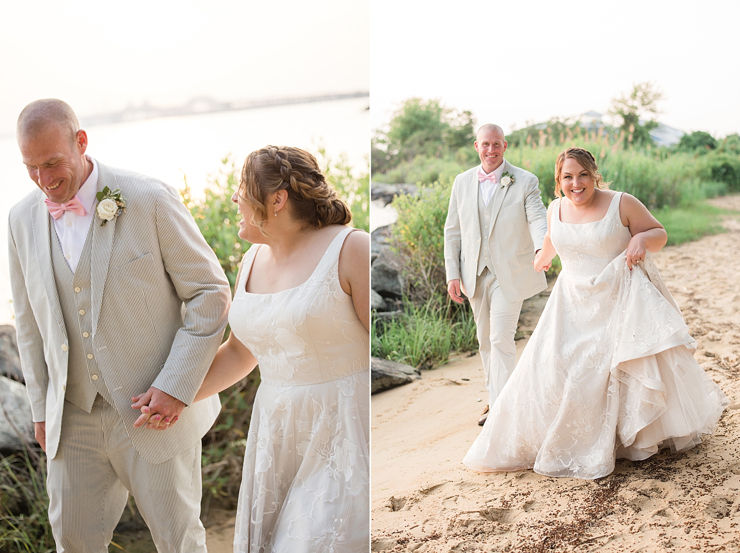  couple portrait on beach 