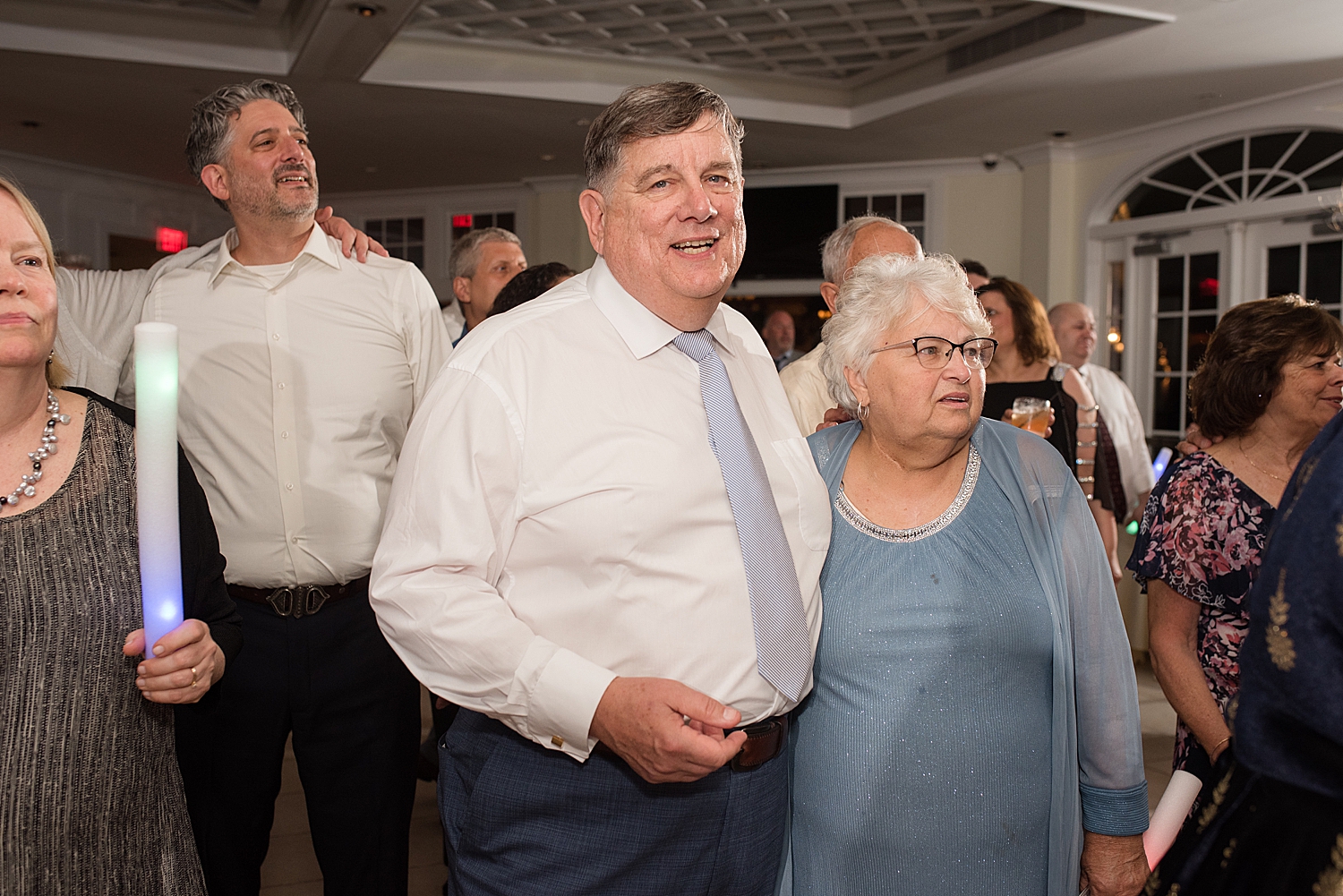 candid guests dancing