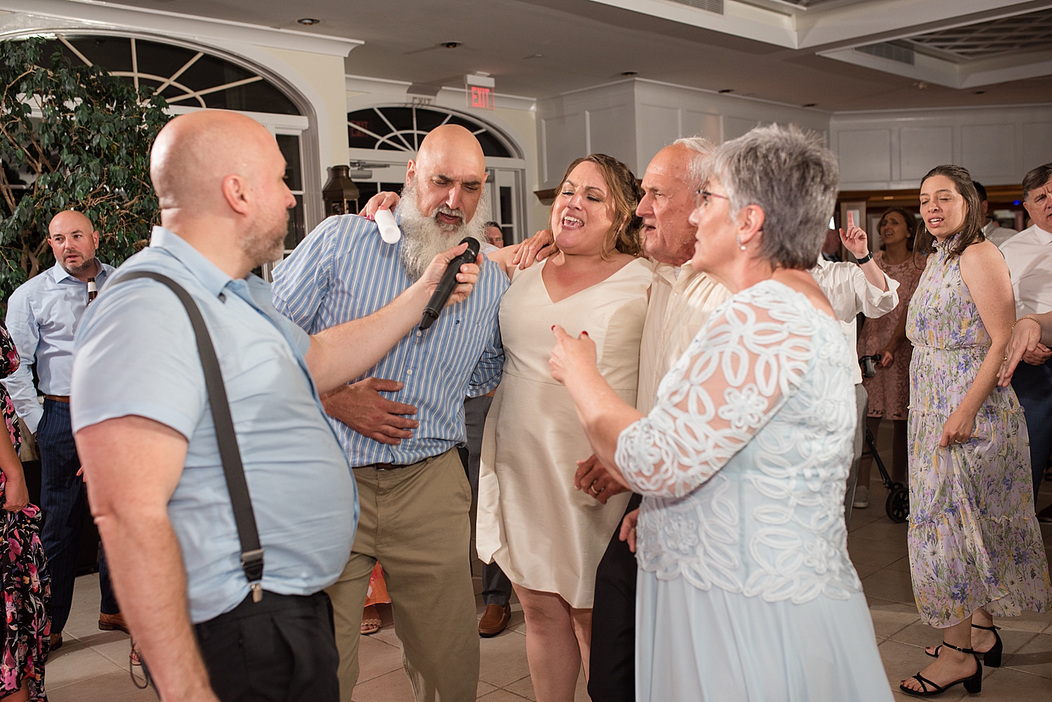 candid guests dancing