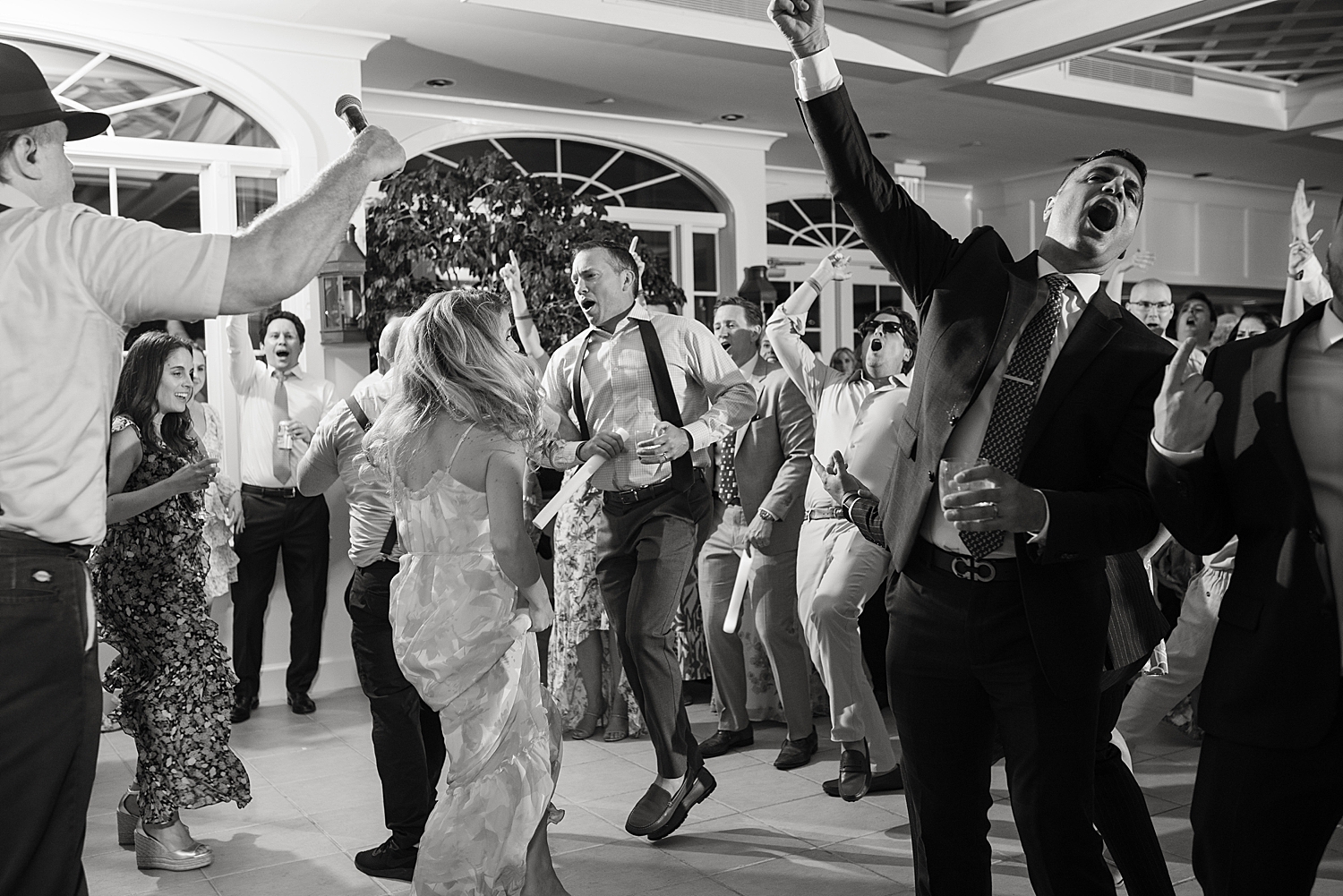 candid guests dancing