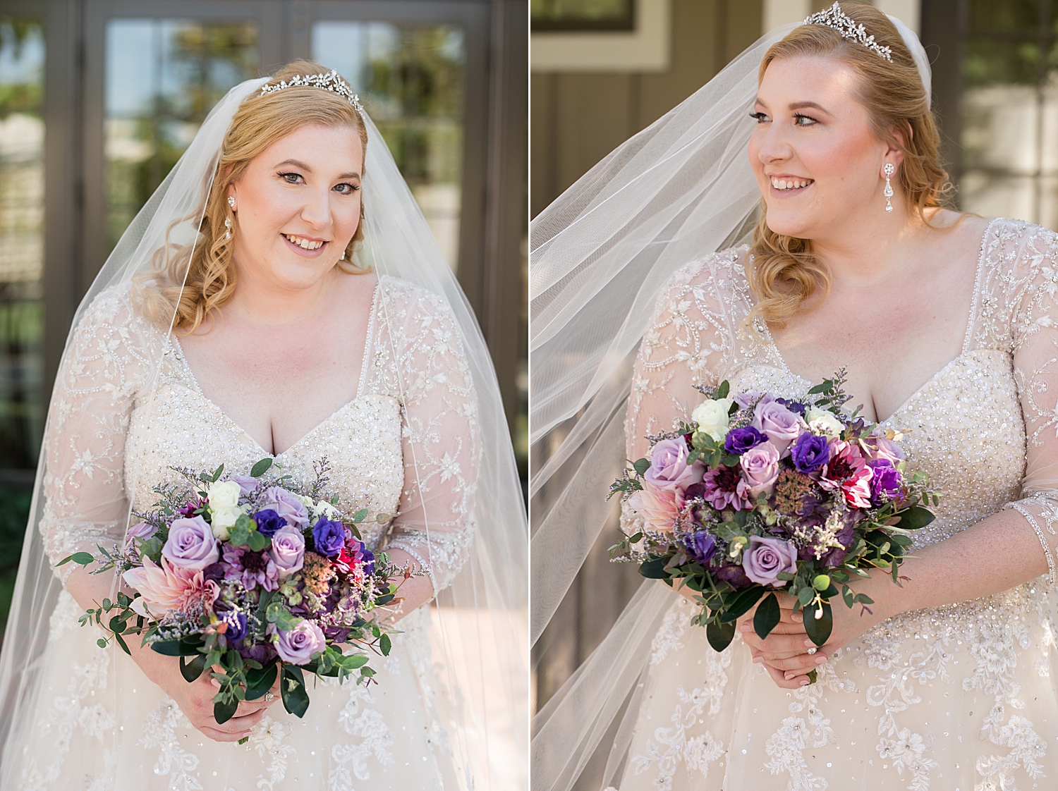 bridal portrait up close