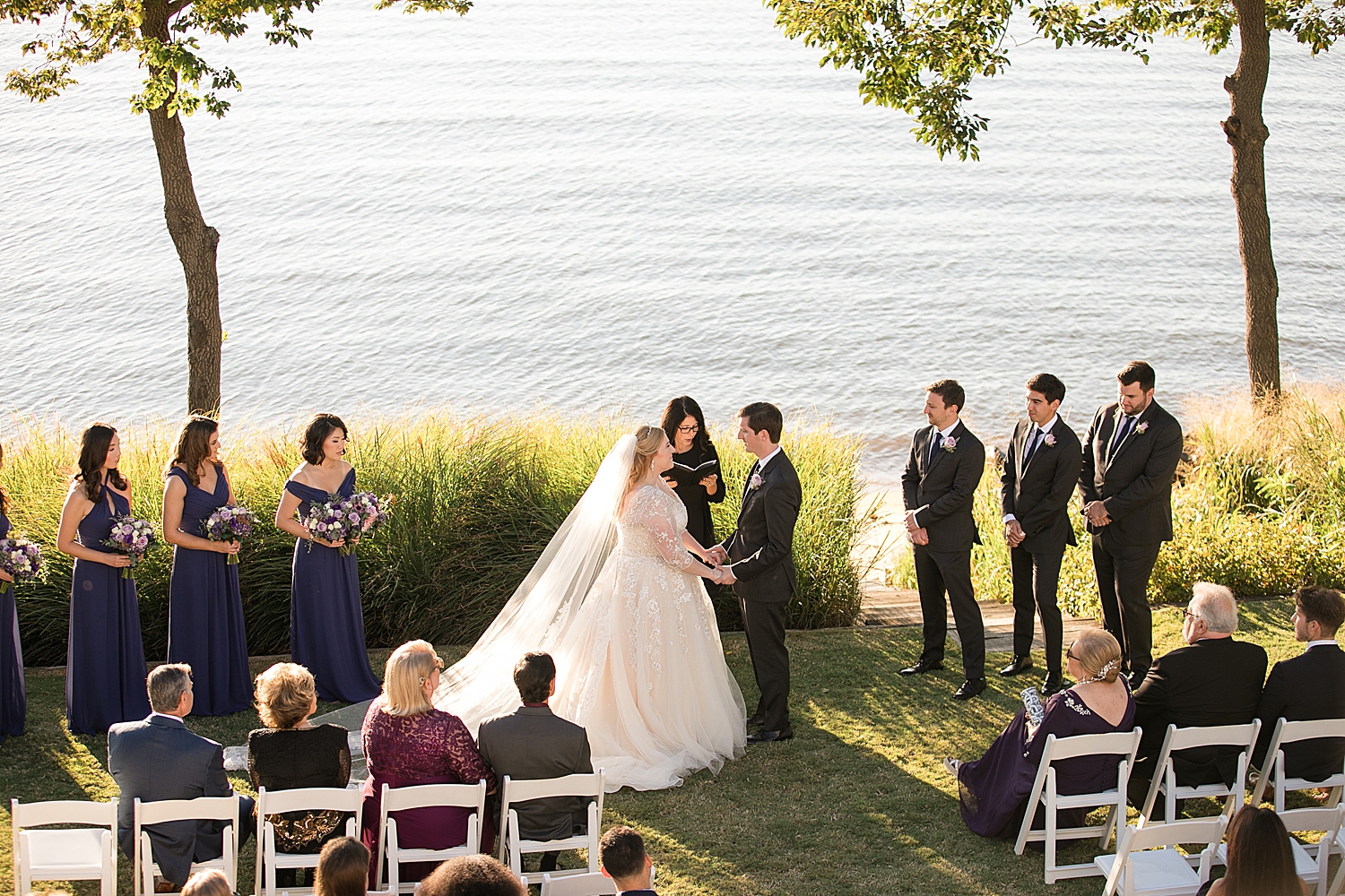 ceremony overlooking chesapeake bay