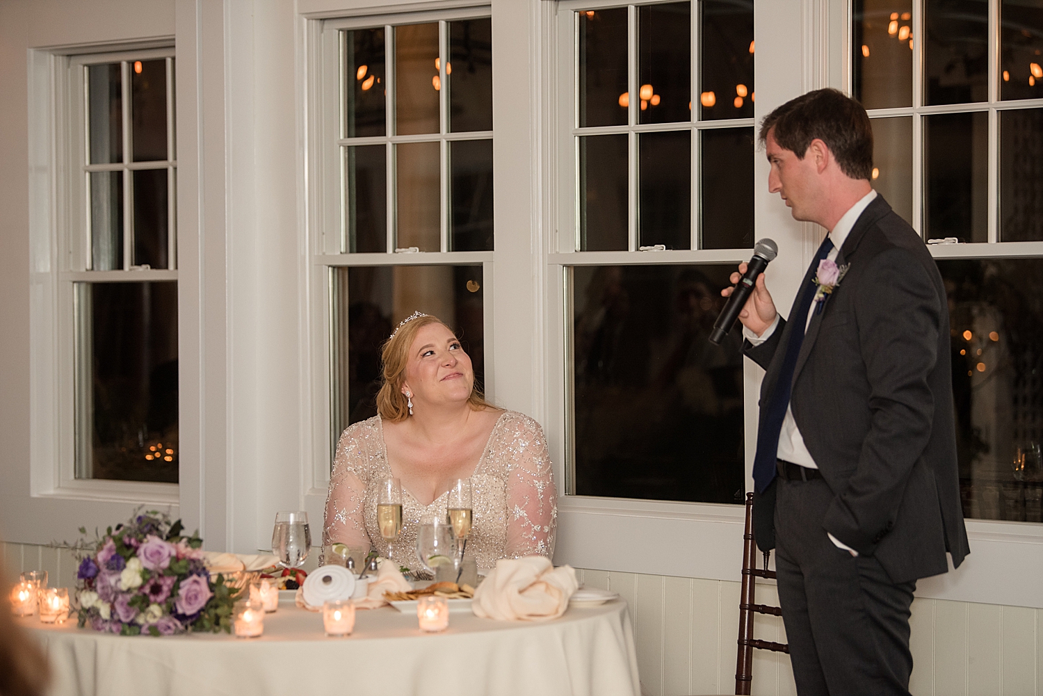 groom gives toast