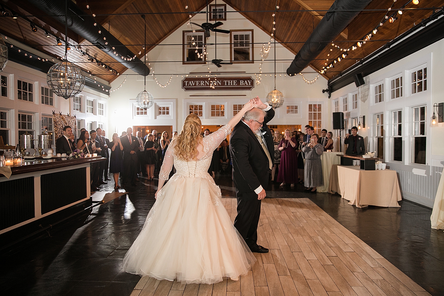 bride dances with dad