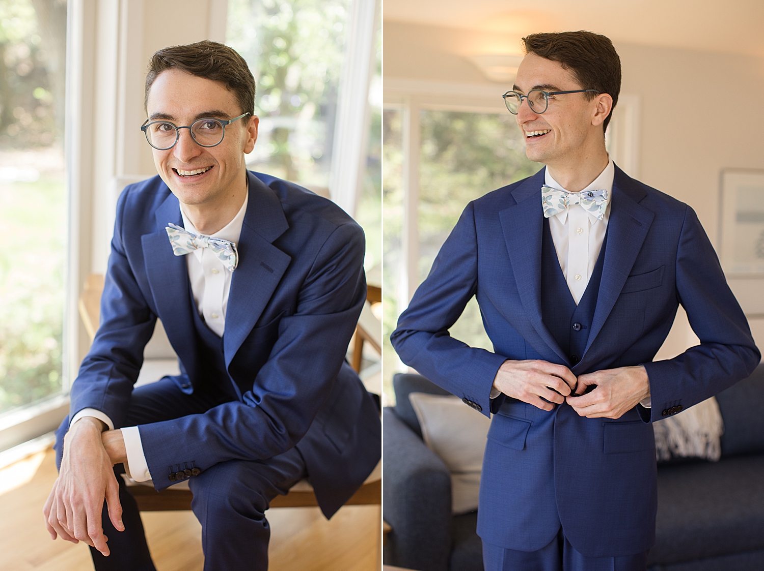 groom portrait, navy suit