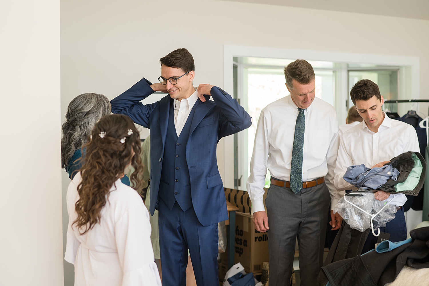 groom getting ready