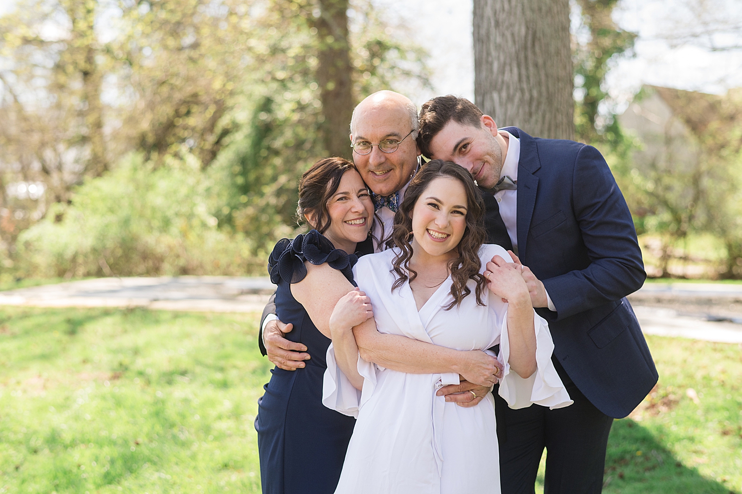 bride with her family